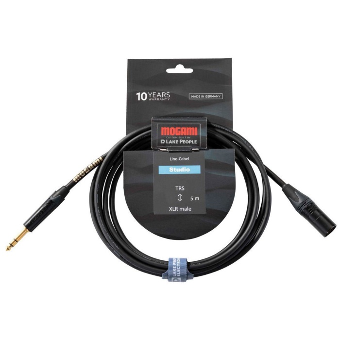 Mogami 12 0008 Gold TRS-XLRM Balanslı Kablo (5mt) | Monitör ve Outboard Bağlantıları İçin